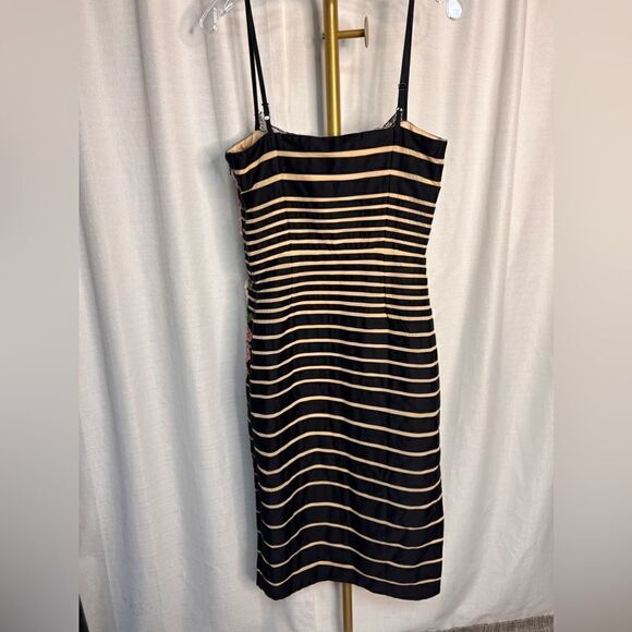 Maeve x Anthropologie Striped Floral Appliqué Midi Dress - Picture 6 of 10